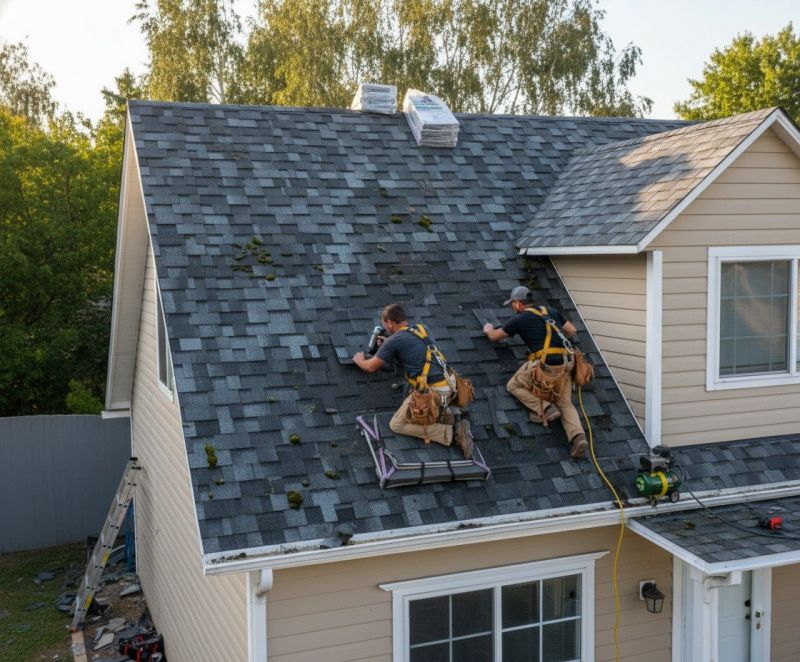 Local Roof pros at work
