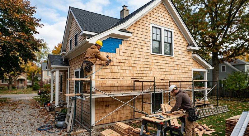 Wood Shake Siding Installation in Boston, MA